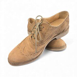 Cole Haan Women's Breslyn Wingtop Oxford Pebbled Leather Shoes 6.5